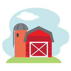 Farm vector illustration