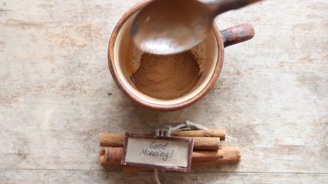 good morning idea - cup of coffee