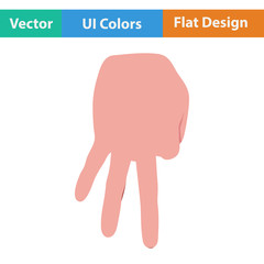 Baseball catcher gesture icon