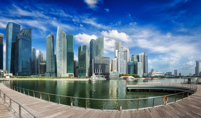 Obraz premium Singapore skyline panorama