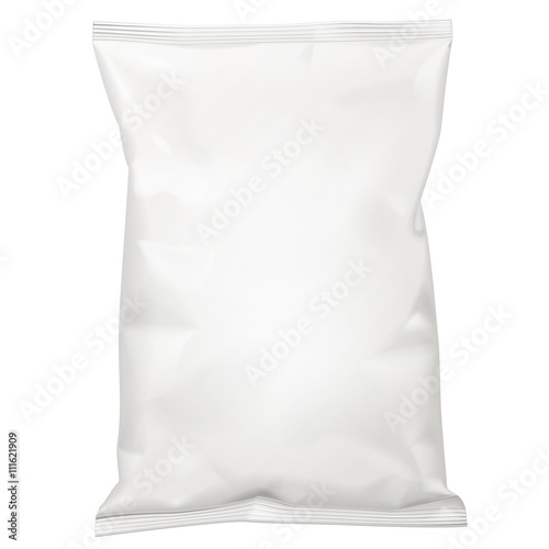 Download "White Blank Foil Food Snack Sachet Bag Packaging For ...