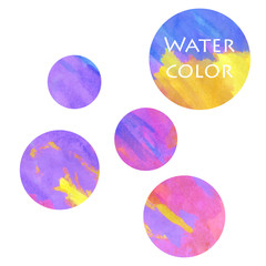 Vector watercolor banners.