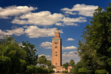 Morocco. Marrakech. Mosque of Koutoubia