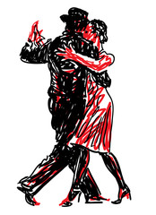      Sketched Dancers 