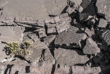 Crumbling Lava Rock Overhead