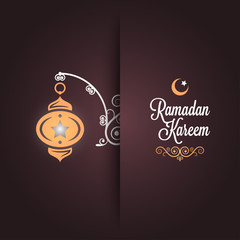 ramadan kareem greeting card design background