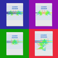 Cover design in different colors.