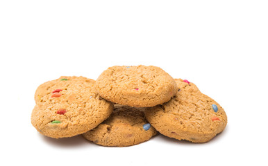 cookies with chocolate isolated