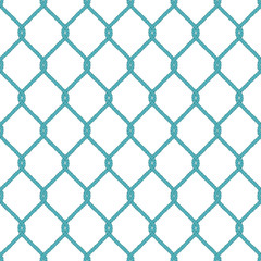 Naklejka premium Seamless nautical rope knot pattern