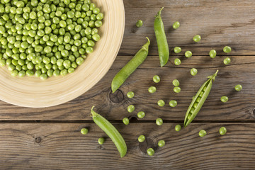 Piatto di piselli 