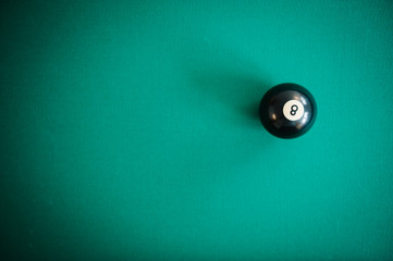 Black billiard eight