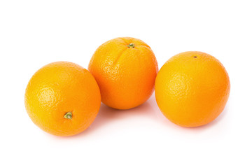 Orange fruit isolated on white