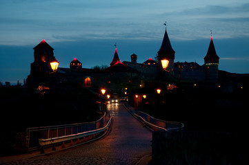Obraz premium Ukrainian medieval fortress. Kamianets-Podilskyi Castle.