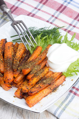roasted carrots with spices