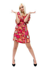 Fototapeta premium woman portrait in little dress