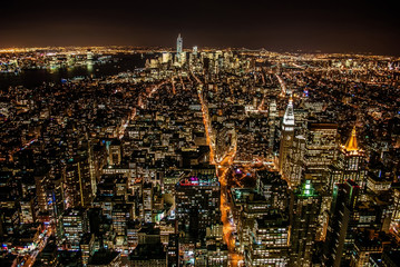 View top night New York