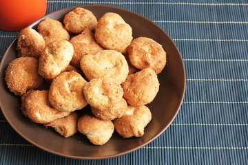 Rosquitas Cookies on a Plate with Place mat
