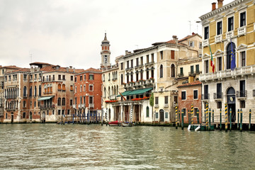 Fototapeta na wymiar Grand canal in Venice. Region Veneto. Italy