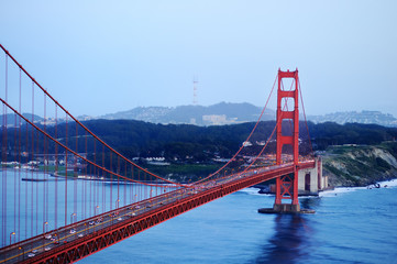 Golden Gate bridge in San Francisco, California, USA