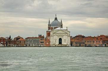 Fototapeta na wymiar Santissimo Redentore - Il Redentore church in Venice. Region Veneto. Italy