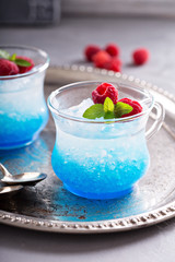 Blue raspberry cocktail