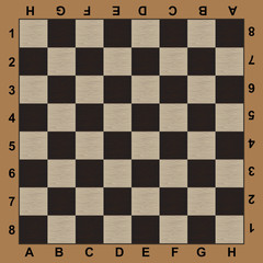 Wooden chess board background design. Eps10