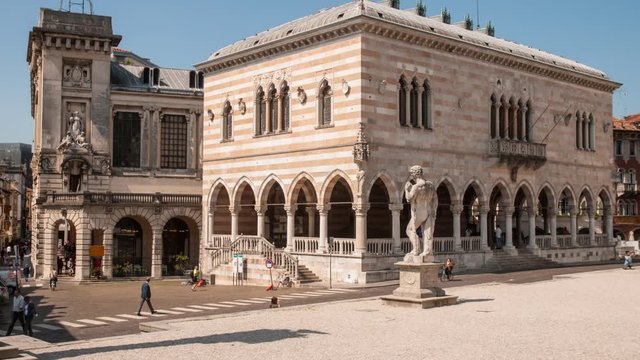 Piazza Libert&agrave; with the Loggia del Lionello, seat of the Municipality of Udine