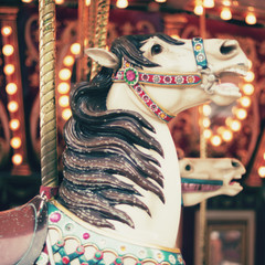 Vintage carousel horse © Andreka Photography