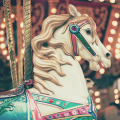 Vintage carousel horse - 111635532