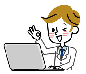 白衣　男性　PC　OK