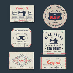 vintage original blue jeans raw denim labels,genuine exclusive b