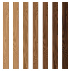 Naklejka premium Lath boards isolated on white background. Wooden texture background. Wooden background.