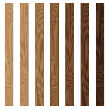 Fototapeta Lath boards isolated on white background. Wooden texture background. Wooden background.