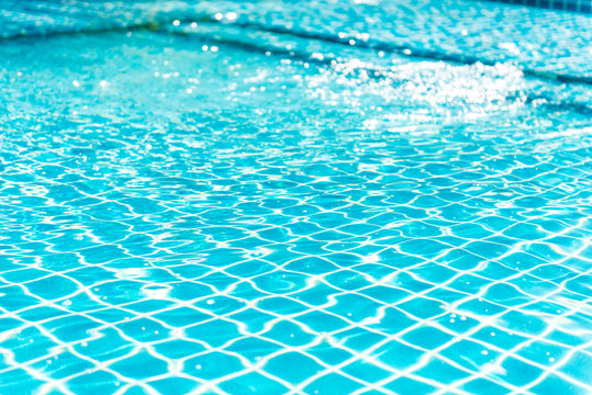 swimming pool rippled water detail