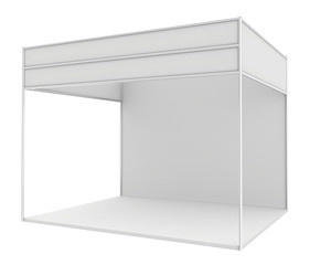 Blank trade exhibition stand