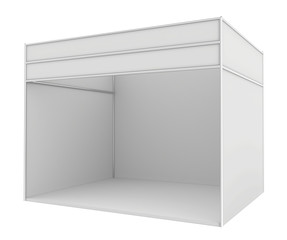 Blank trade exhibition stand