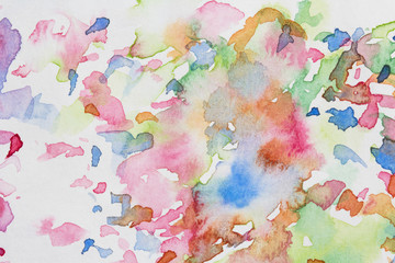 abstract colorful watercolor illustration
