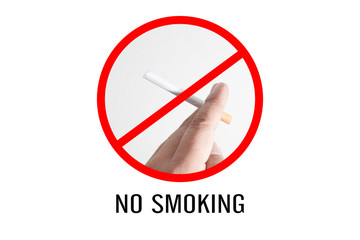 Signs of no smoking design for World No Tobacco Day.