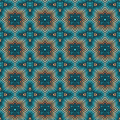 Seamless Floral Ethnic Pattern