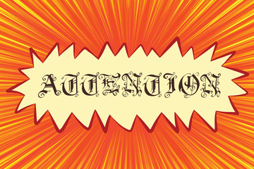 Attention Gothic font lettering