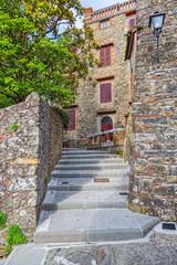 Italian town Montekatini Alto. Cityscape.