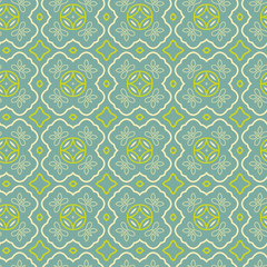 Seamless Floral Ethnic Pattern