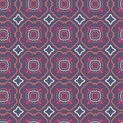 Seamless Floral Ethnic Pattern