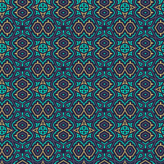 Seamless Floral Ethnic Pattern