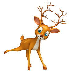 cute Deer funny cartoon character