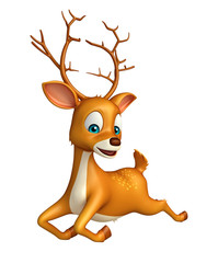 cute Deer funny cartoon character