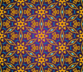 East pattern. Vintage oriental ornament of mandalas.