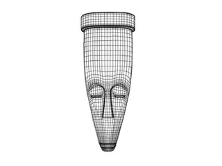 3d mask wireframe