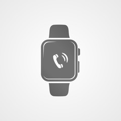 Smart watch with application icon on screen.