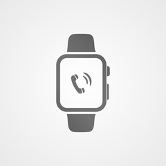 Smart watch with application icon on screen.